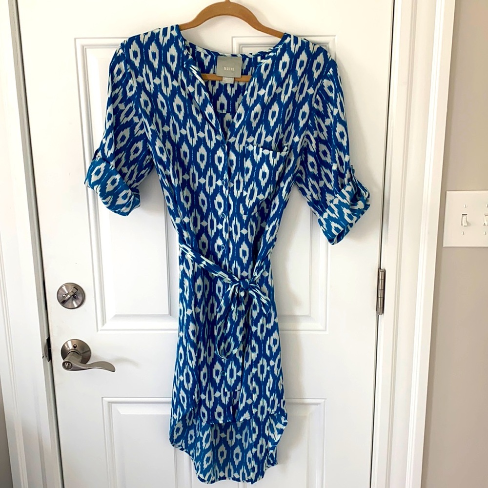 Maeve blue/turquoise dress - size M